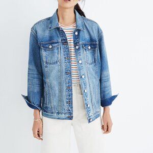 Madewell Oversized Jean Jacket in Capstone Wash Size S